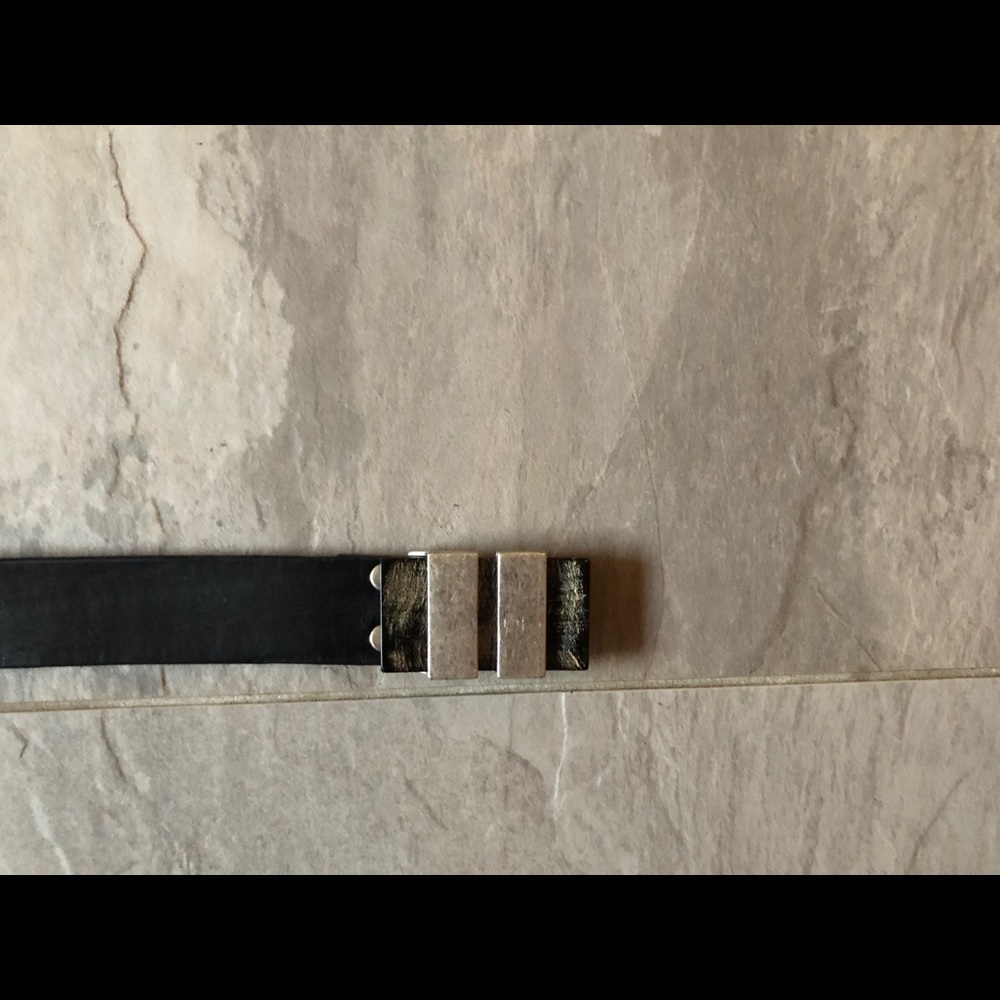 BRAVE Black Leather Belt